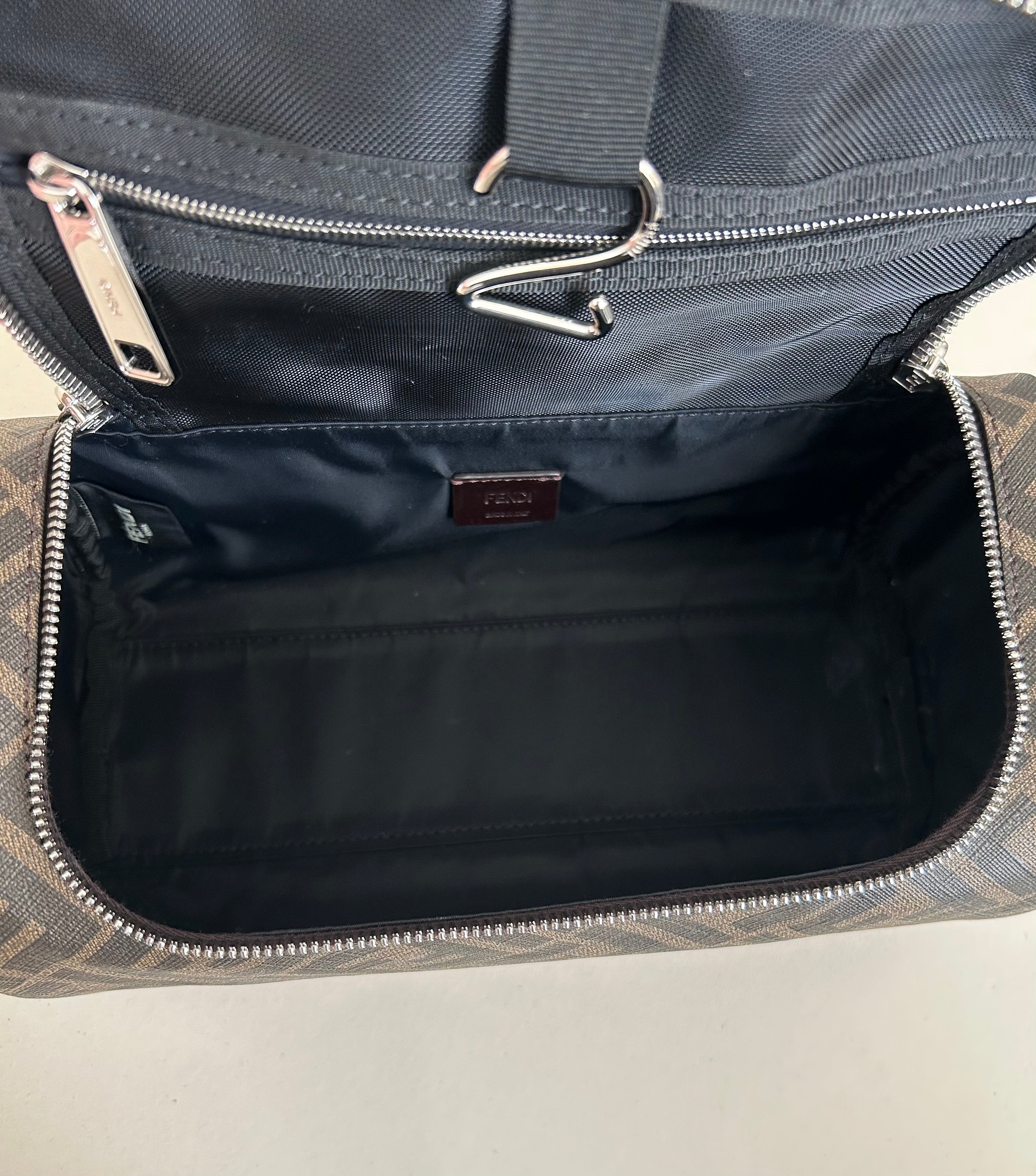 Trousse de toilette Fendi - Toile FF Zucca Marron