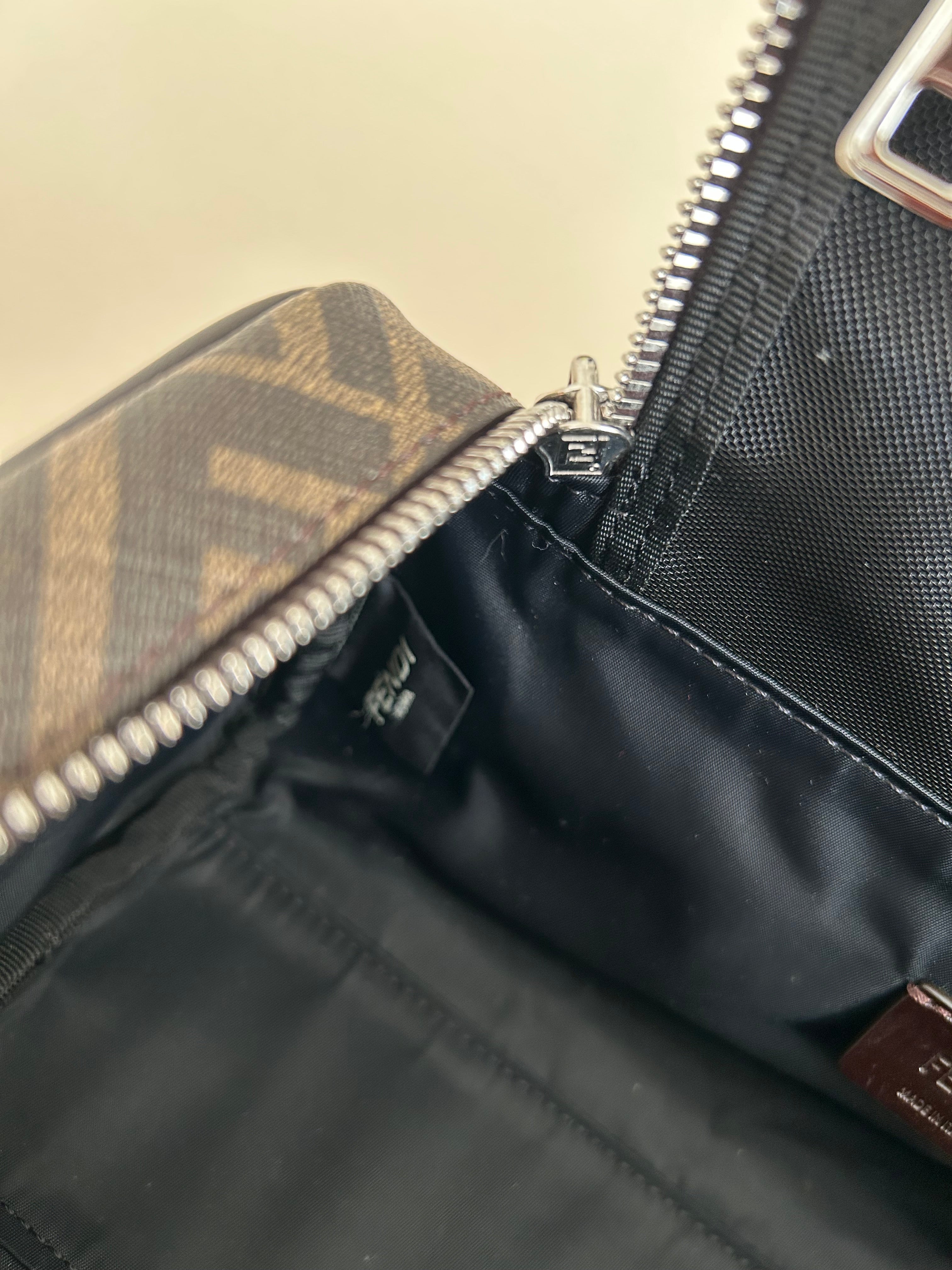 Trousse de toilette Fendi - Toile FF Zucca Marron