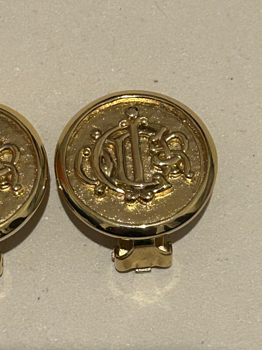 Boucles d’oreilles à clips vintage Christian Dior