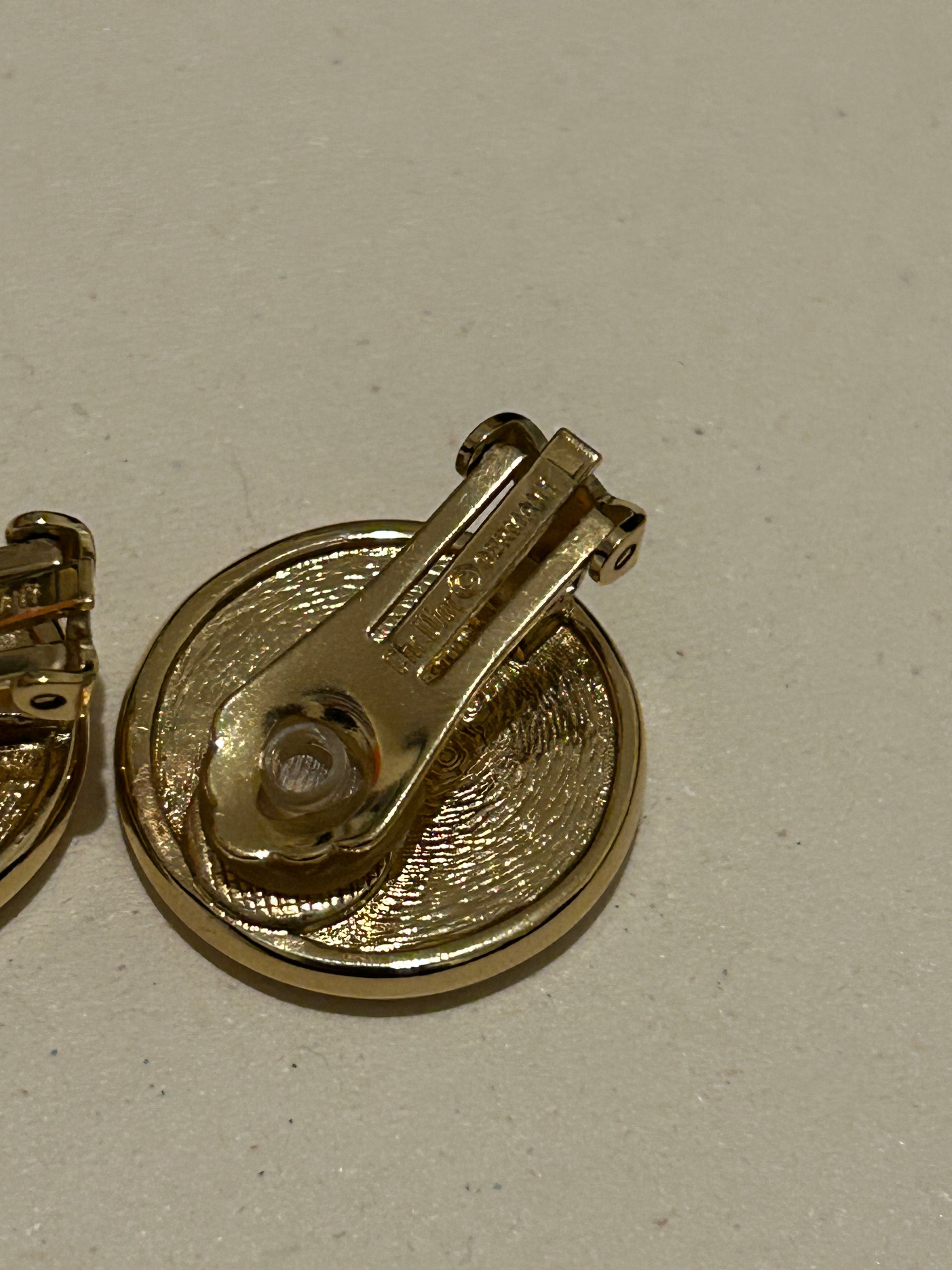 Boucles d’oreilles à clips vintage Christian Dior